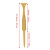 8 Pcs Course Ball Tee Baseball Bat Shape Wood Color Sturdy Lightweight Plastic Course Ball Holder