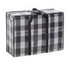 Grid Quilt Clothes Storage Bag Large Capacity Luggage Packing Bag Portable Moving Package Bag  Home