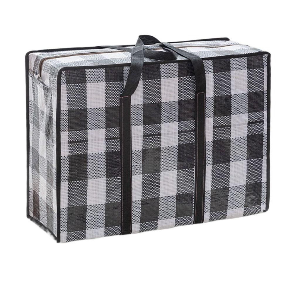 Large Capacity Moving Package Bag Black Luggage Packing Bag Quilt Clothes Storage Bag  Home