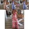Women Summer Casual Long Maxi Dress With Fashionable Print For Beach Outings