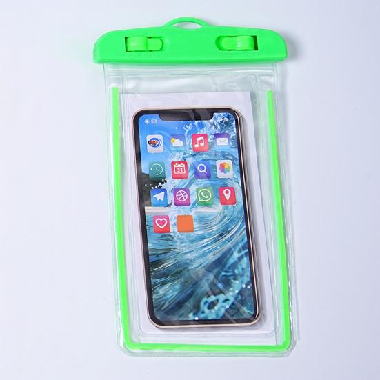 Waterproof Phone Pouch with Detachable Lanyard Transparent Floating Cell Phone Dry Bag Case Protector Beach Kayak Cruise Travel Essentials