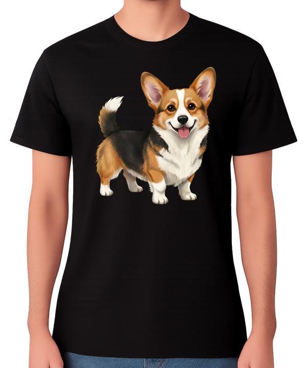 Pembroke Welsh Corgi Dog T-Shirt Cute Smiling Corgi Pet Lover Unisex Tee XL
