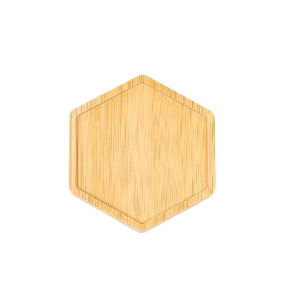 5pcs Creative Bamboo Coasters Heat-resistant Tea Cup Mats Crafts Anti Scalding Pad  Bowl
