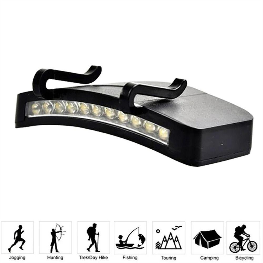 Front Light Baseball Cap Light 11LED Hat Clip Lamp Portable Hat Brim Light  Outdoor Sports