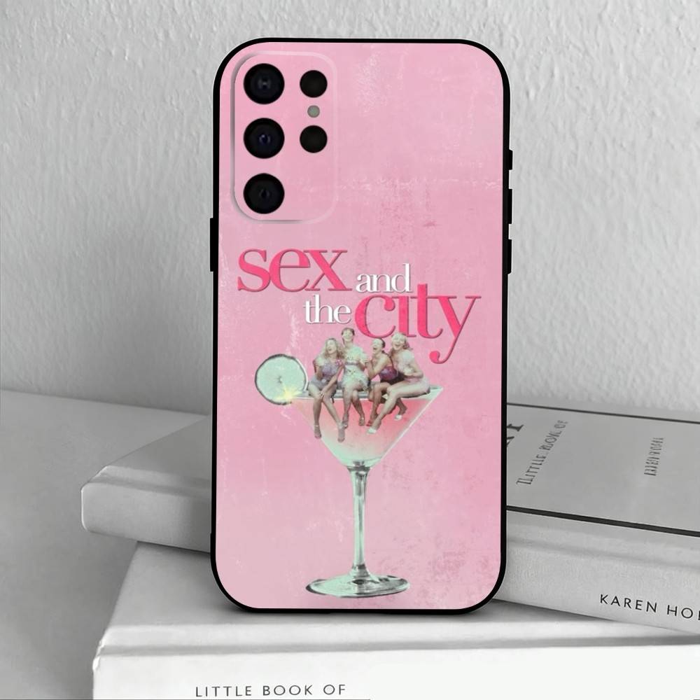 S-Sex and the City Phone Case For Samsung S25,S24,S21,S22,S23,S30,Ultra,S20,Plus,Others Soft Black Cover