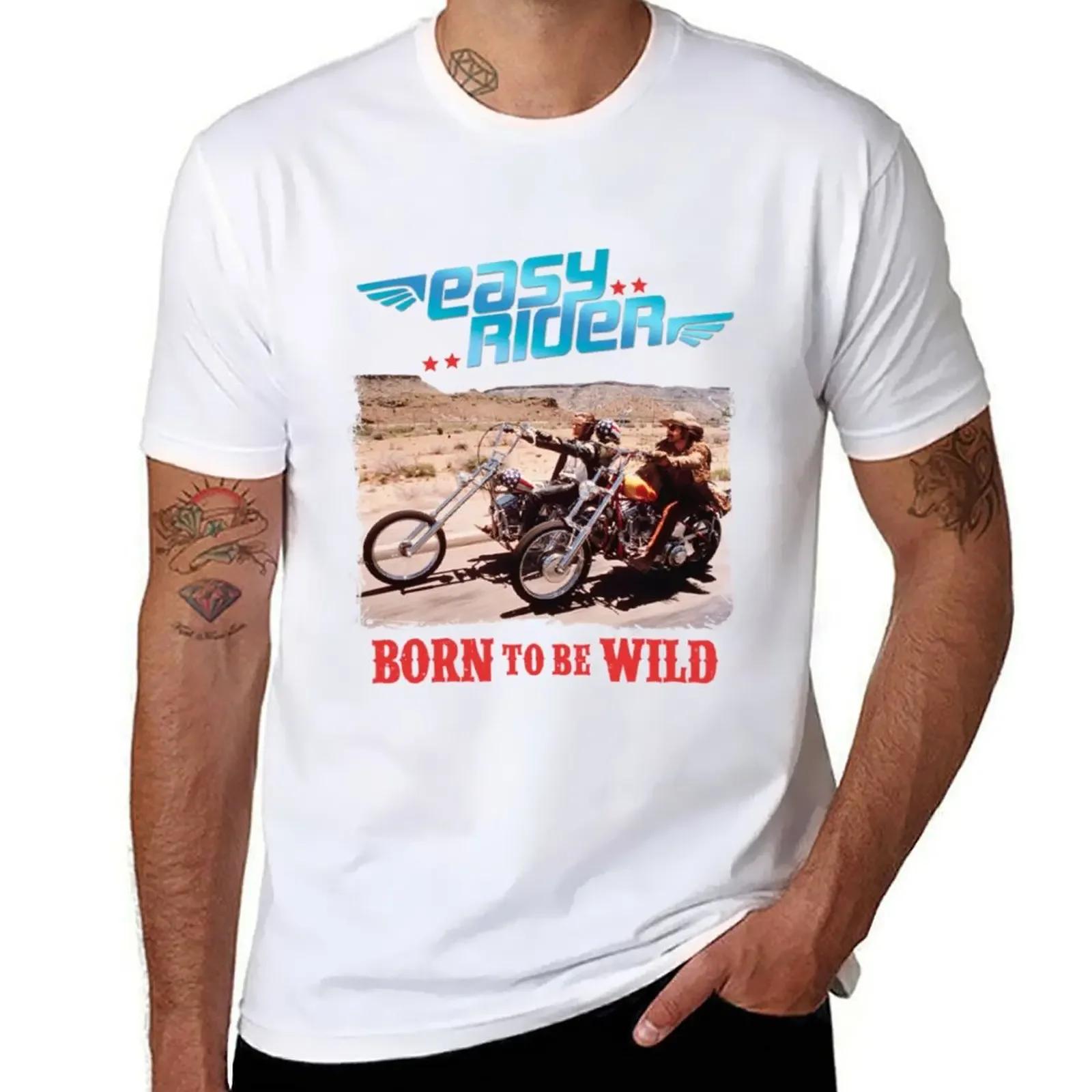 

Футболка Easy Rider Born to be Wild літній одяг одяг в стилі аніме графіка чоловічі футболки повсякденний стильний S