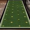 Non-slip Kitchen Rug Green Long Strip Runner Carpet Washable Waterproof PVC Leather Mat Home Decoration Rugs Alfombras De Cocina