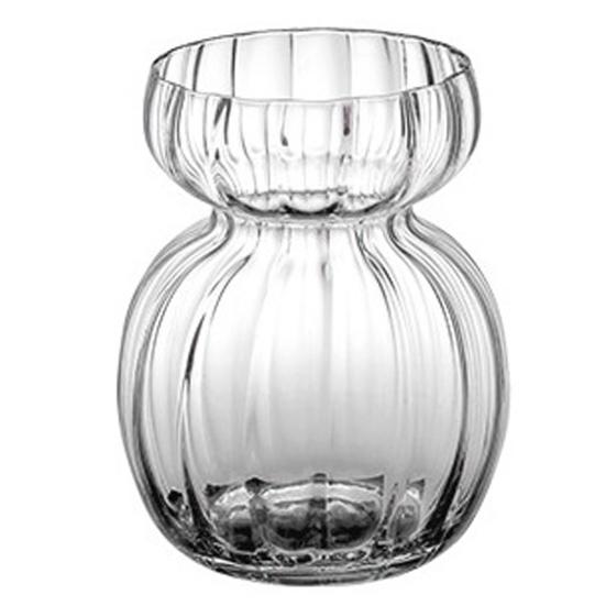 Clear Glass Flower Vase for Centerpiece Modern Boho Style Decorative Vase