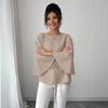 TIKTOP Fashion Casual Elegant Solid Belted Batwing Sleeve Top - Spring/Summer Essential