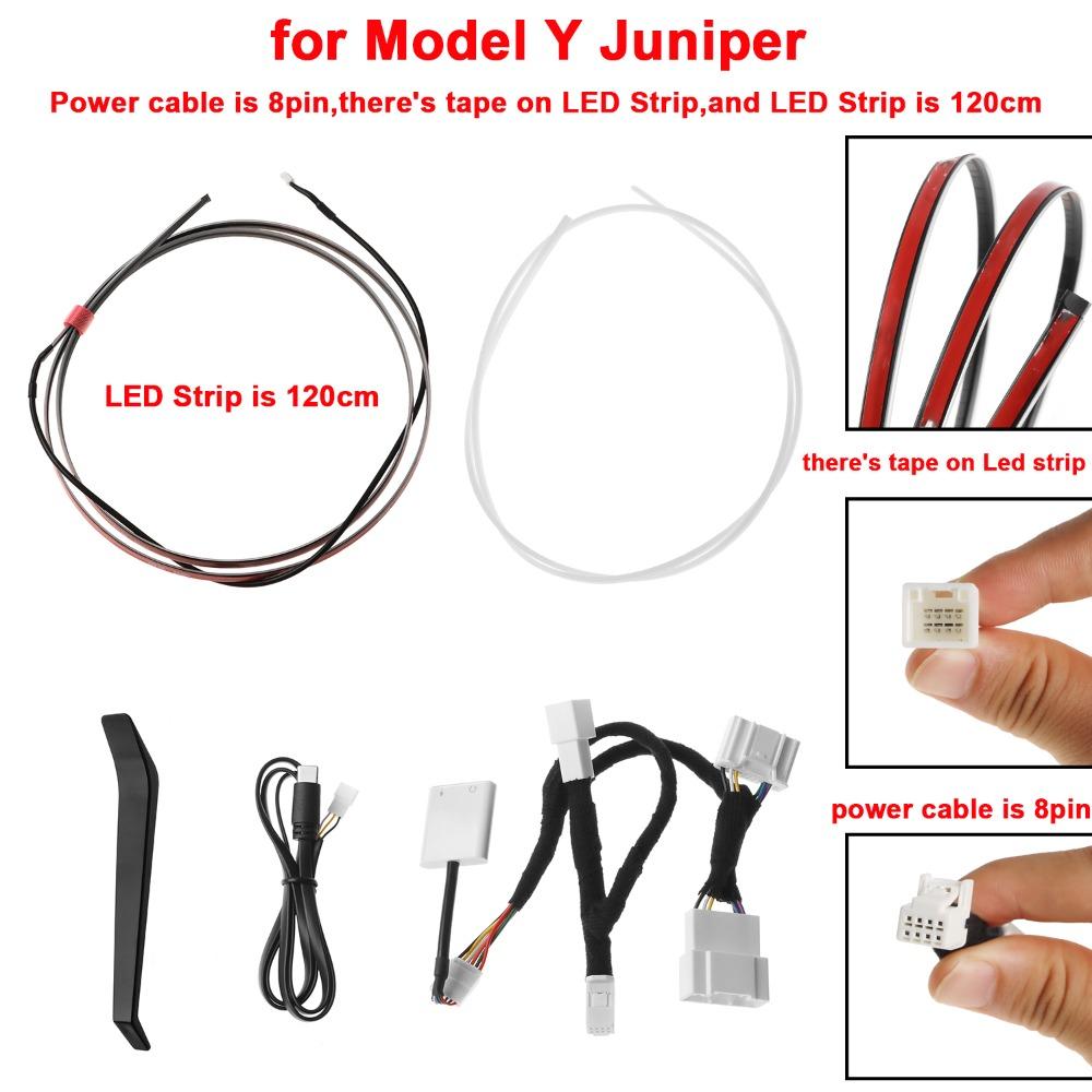 Smart Air Vent Ambient Light System for Tesla New Y Juniper Model 3 Highland  Model 3 Y 2021+