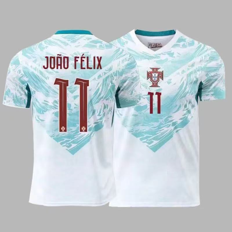 2026 World Cup Portugal Home and Away Jersey No. 7 Felix B Fei B Seat Football Jersey Fan Version