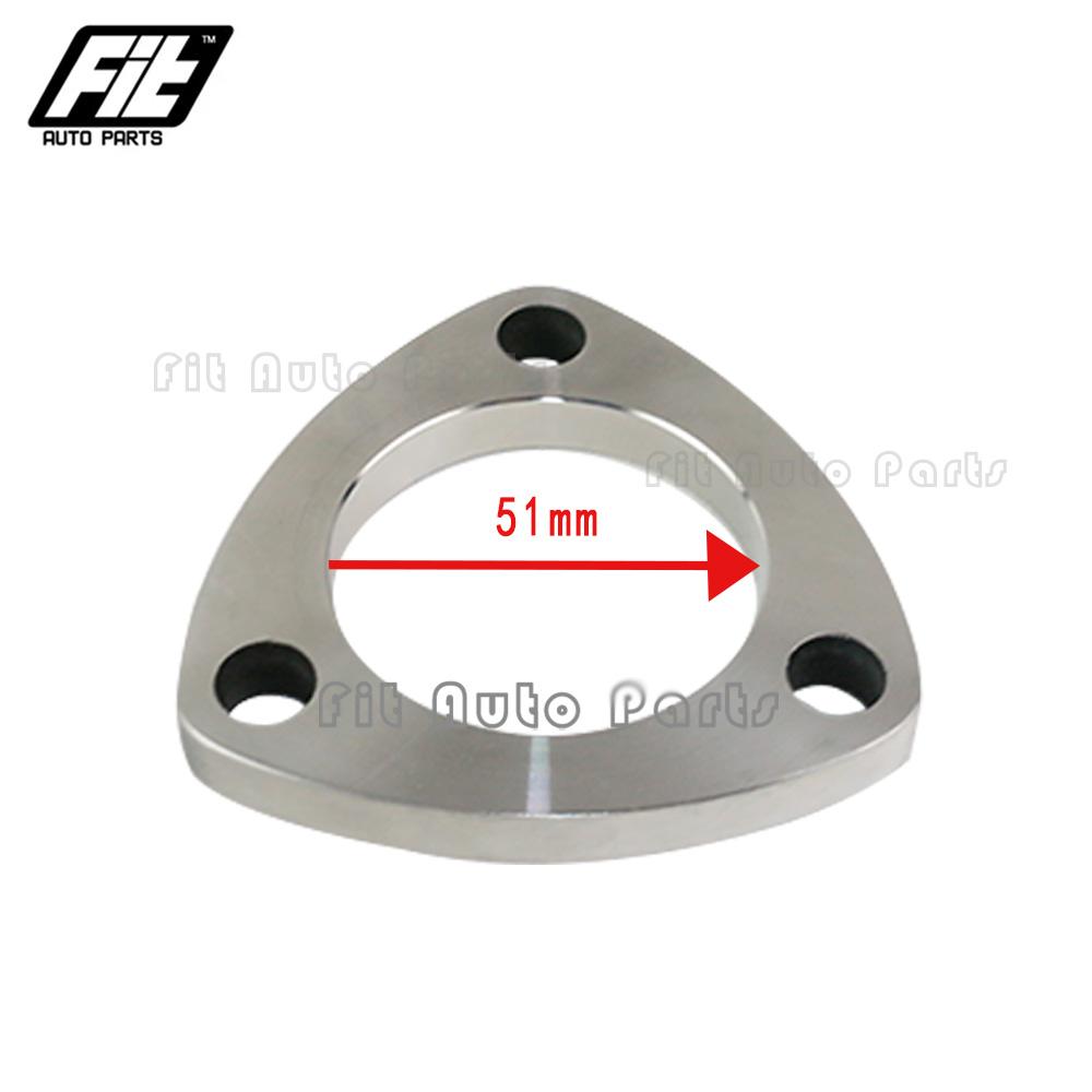 

1pcs High Quality Exhaust Muffler Flange Universal 2 2.5 3 Stainless Steel 201 Car Exhaust Triangular Flange TFG51