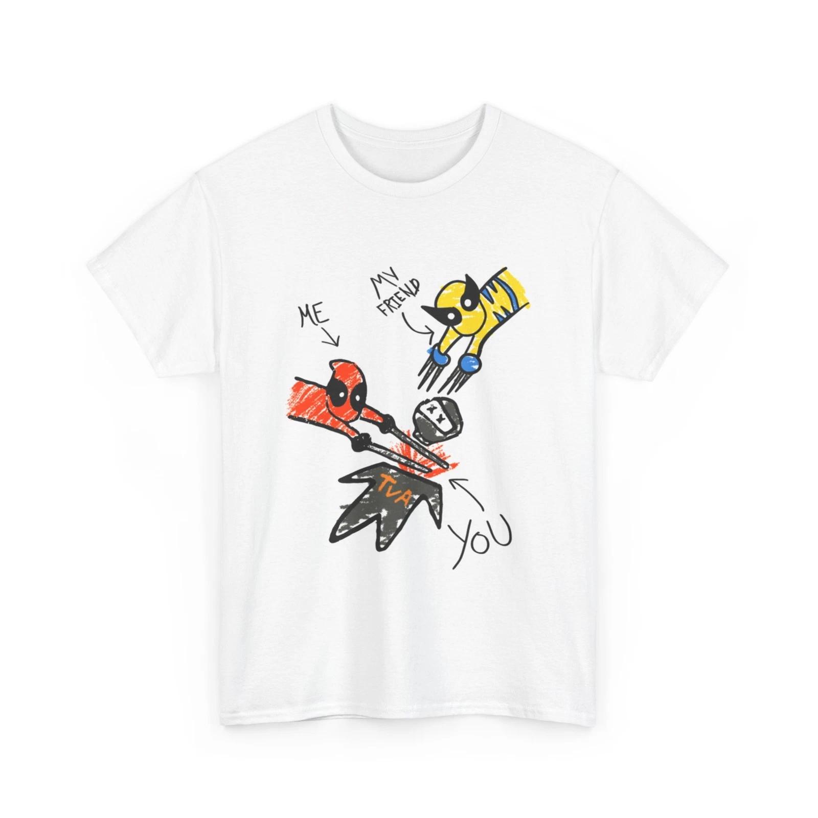 Marvel T Shirt | Deadpool & Wolverine Shirt | Best Friends For Ever Shirt M