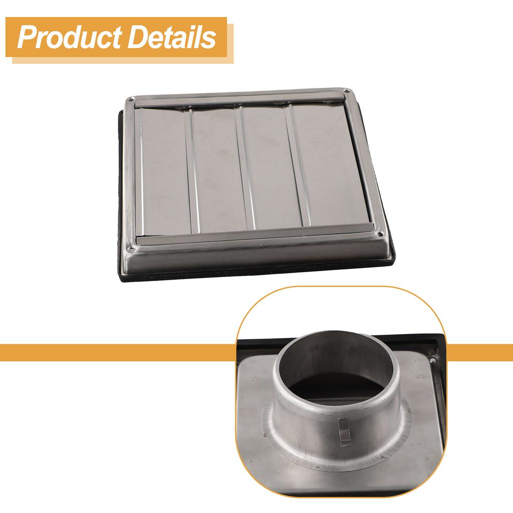 Brightness Manual Measurement Deviation Non Return Louver Features Bathroom Exhaust Fans Sealing Ring Campervans