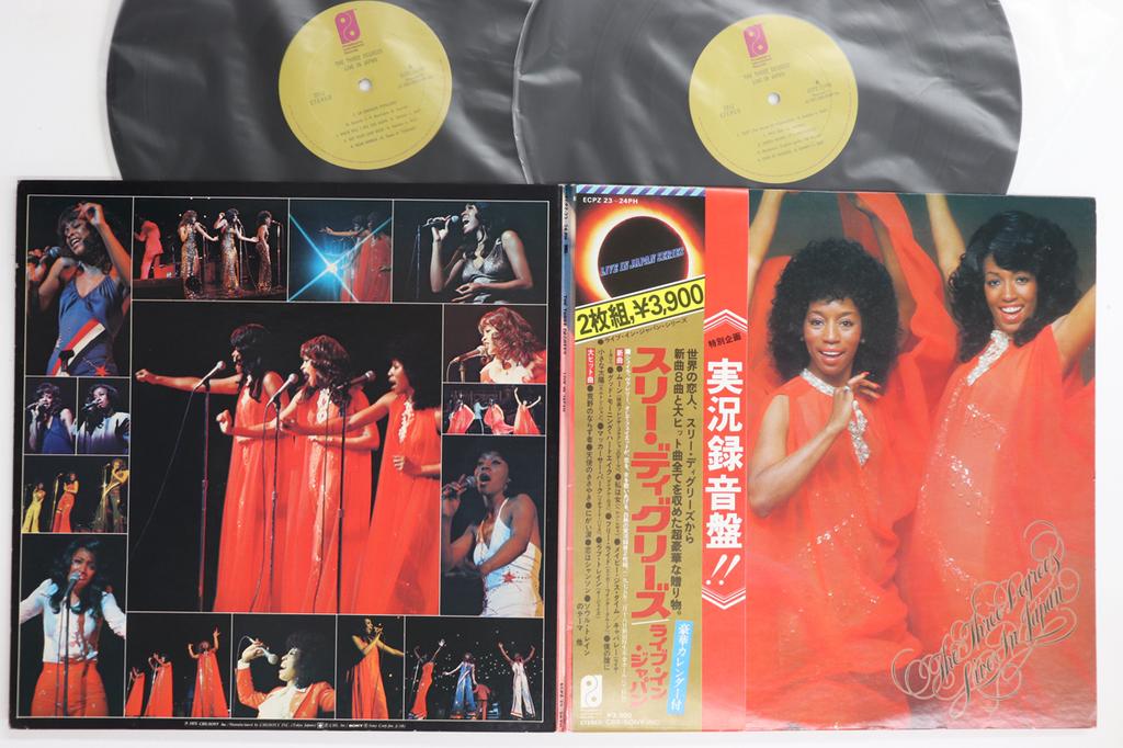 LP Record THREE DEGREES  Live In Japan ECPZ234PHPROMO PHILADELPHIA I 1975 Japan Obi SoulFunk Used