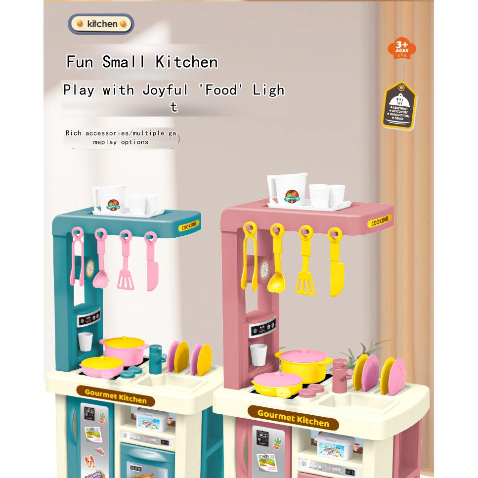 Kid's Play Kitchen Set Cooking Toy for Boys and Girls