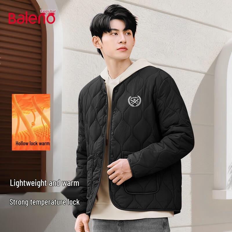 

Baleno Men s Loose Fit Hoodless Padded Winter Jacket 3XL