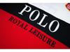 Polo Masculina Nova Paul Algodão Puro Azul Royal Bloco de Cores - Manga Curta Moda Europeia