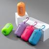 Reusable Cooling Towel Microfiber Cooling Towel with Carabiner Silicone Case Breathable Sweat Towel for Neck Face Running Hiking Fitness