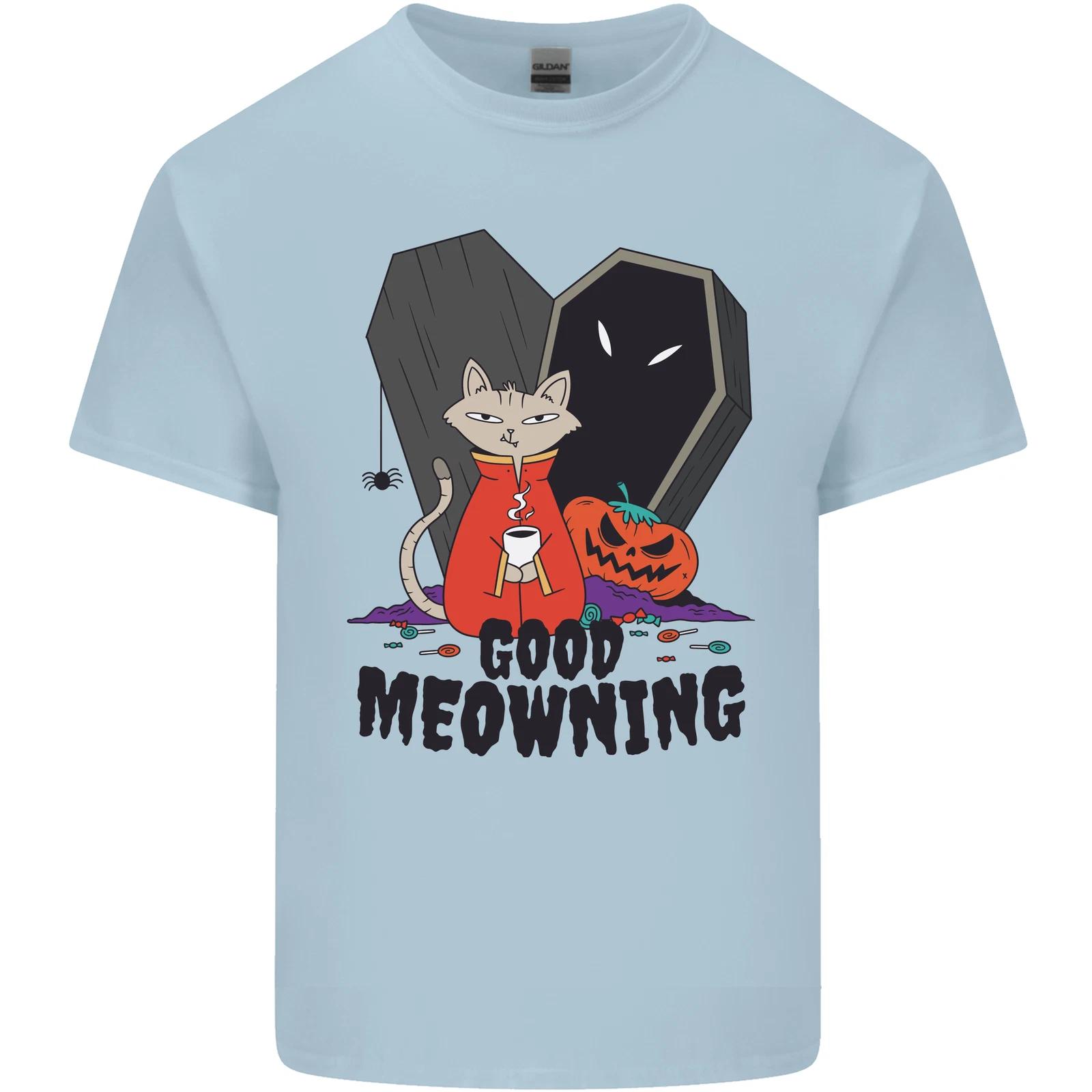 Vampire Cat Good Meowing Funny Halloween Kids T-Shirt Childrens 4XL