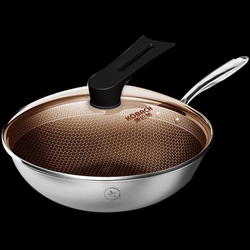 Kambach Honeycomb 304 Stainless Steel Non-Stick Wok