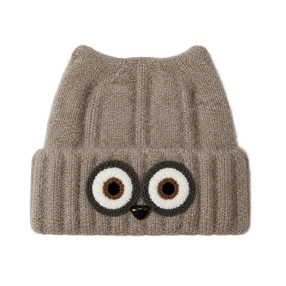 Winter hat fleece thickened windproof and cold protection ear protection knitted hat for men and women cute versatile warm and comfortable wool hat
