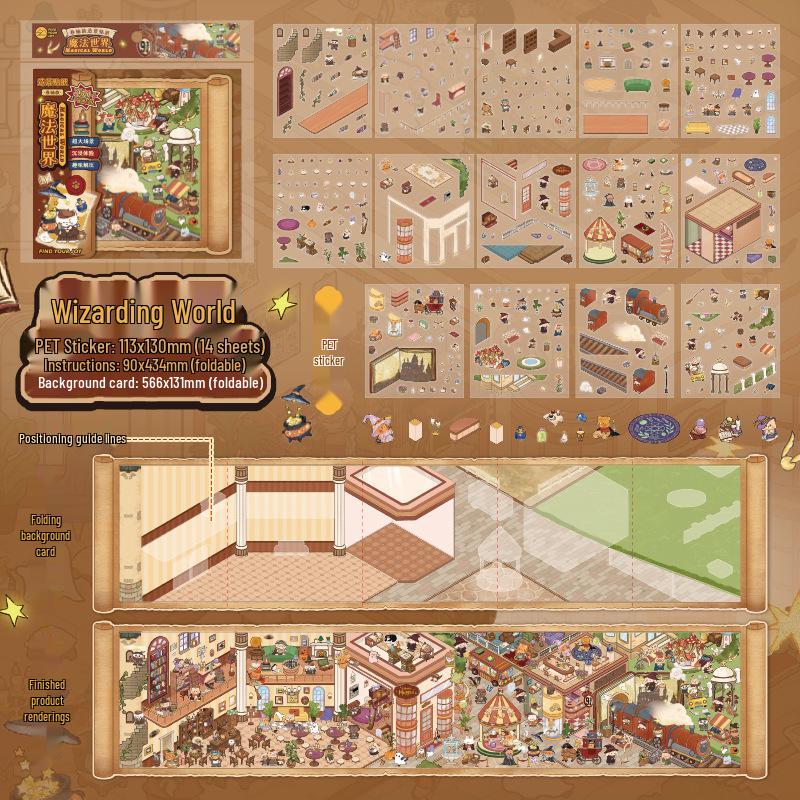 Fangdao Alice Fantasy Series DIY Landscape Stickers for Children
