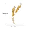 Fashionable Wheat Ear Brooches Ornament Sparkling Crystal Pins Lapel Pins