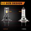 2pcs H7 Socket Type Led Fog Light Car Led Headlight Bulbs 6000K Pure White Light Plug and Play Perfect Beam For Citroen C4 C5