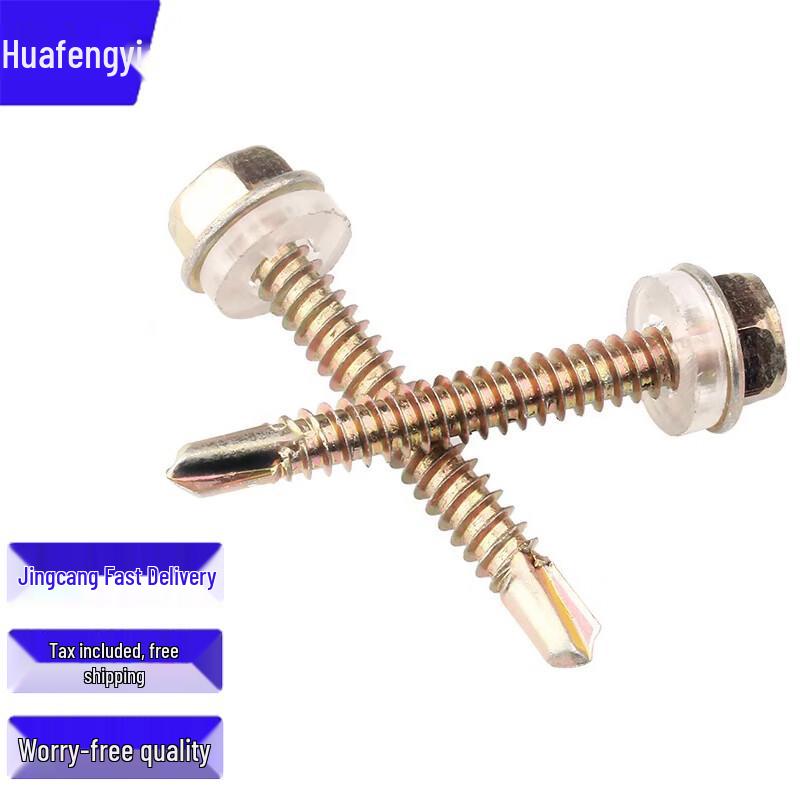 Color Zinc Hex Head Self-Drilling Screws