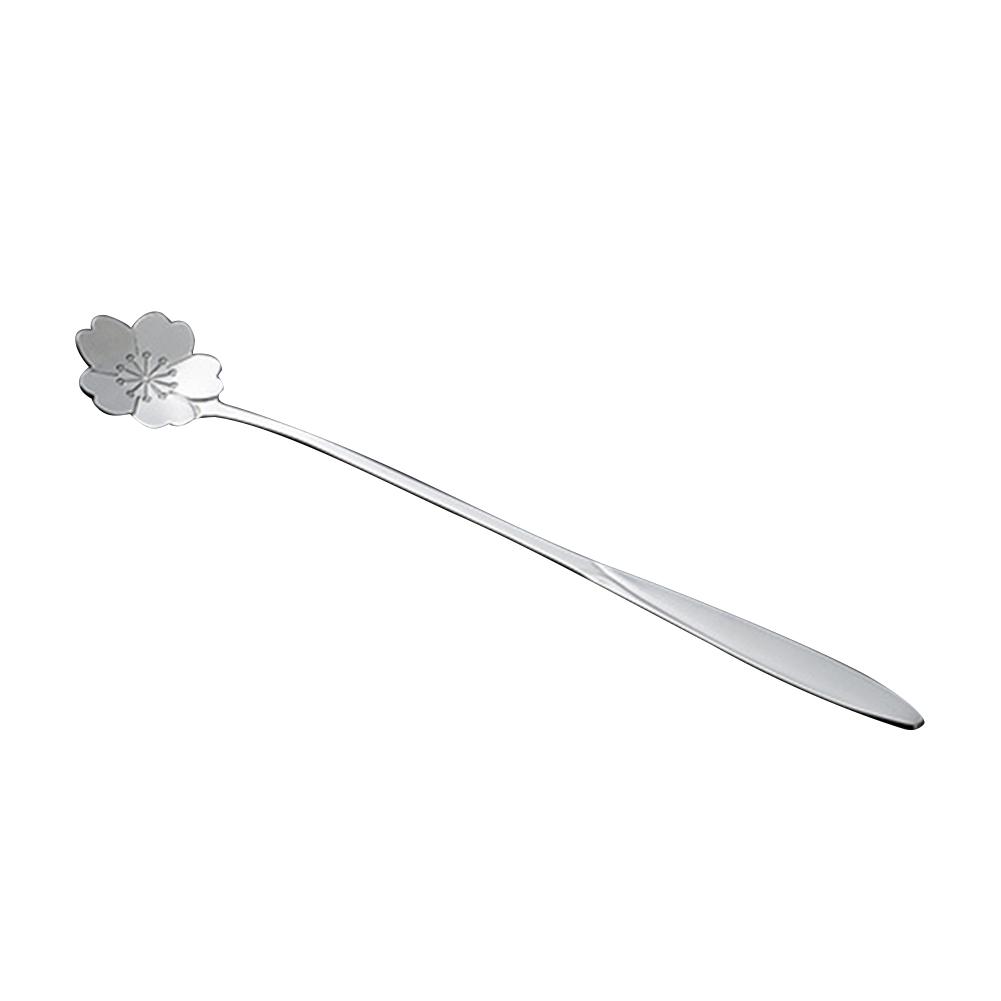 Long Handle Ice Cream Dessert Coffee Mixing Spoon