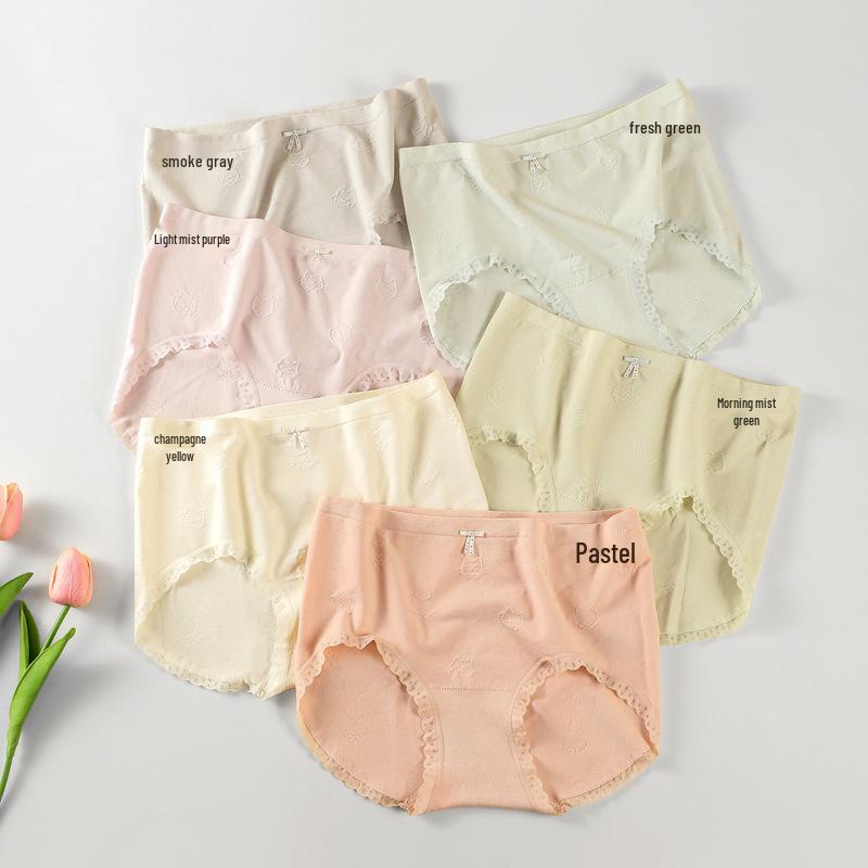 

Стильные милые мультяшные женские трусы-слипы, дышащие, антибактериальные One Size [80-140 jin]