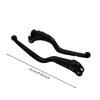2 Pieces Brake and Clutch Lever Set Matte Black Motorcycle Levers with Hardware