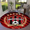 FC Spartak Trnava Round Area Rug,Carpet Rug for Living Room Bedroom Sofa Playroom Decor,Non-slip Floor Mat