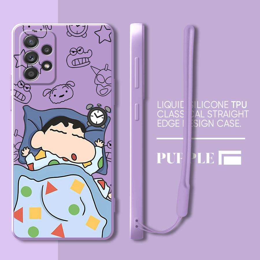 Case for Samsung Galaxy A02s A04 A03 A30s A53 A05 A71 A73 A50 A56 A06 A20s Phone Cover Crayon Shin-chan