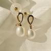 BEFORE MOONRISE [14K] Line Pearl Earrings GE6
