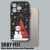 Christmas Snowman Pattern Lanyard Case For iPhone 17 15 16 Pro Max 12 13 14 Pro Max 16e Air 11 Shockproof Soft Strip Phone Cover