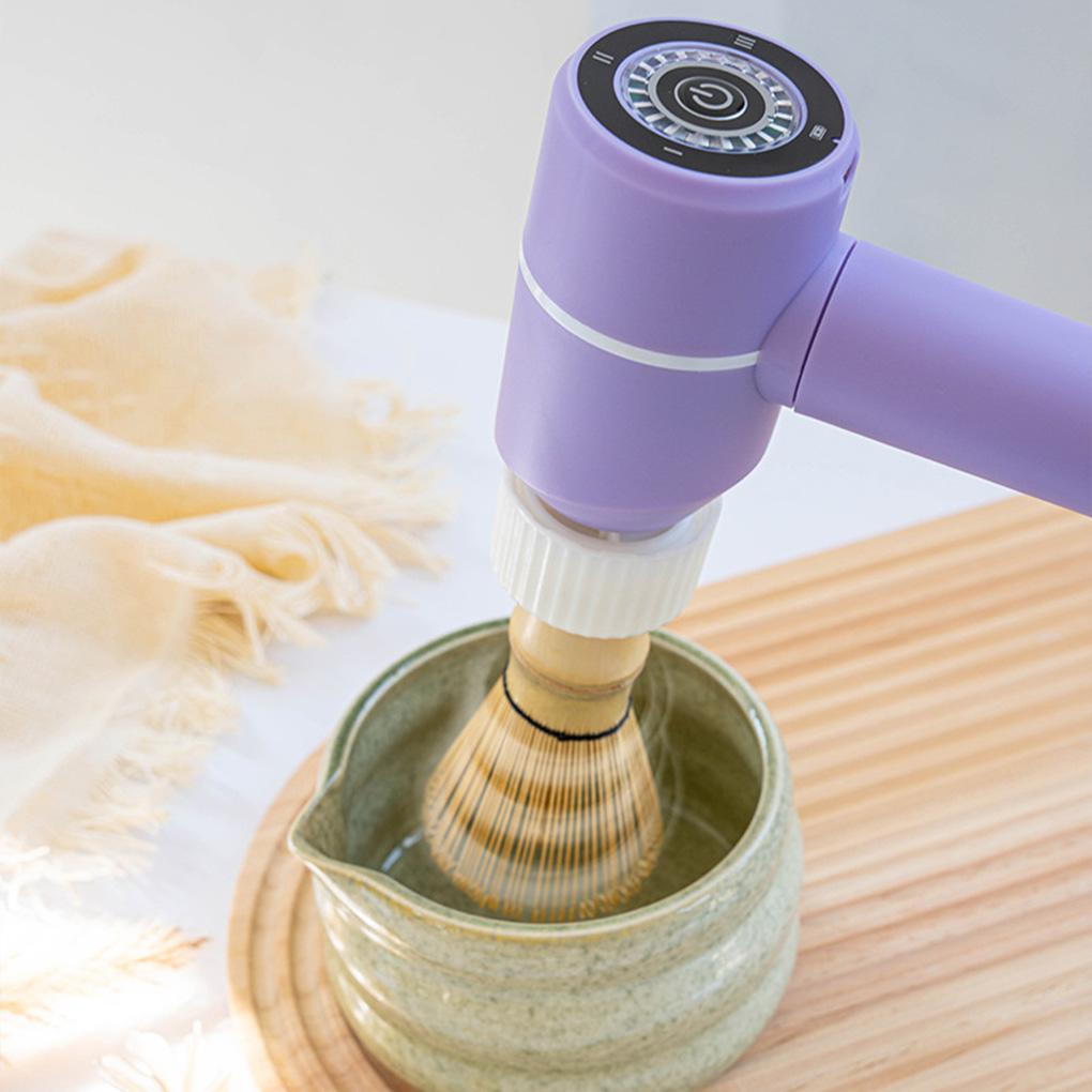 2025 New Cordless Electric Matcha Brush Low-noise Three-speed Adjustment Electric Tea Whisk Brush Device Type-C Rechargable