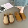 Thick Bottom Heightening Bag Head Slippers Women's 2025 New Casual Versatile Retro Lazy Outer Wear Muffin Muller Birkentow