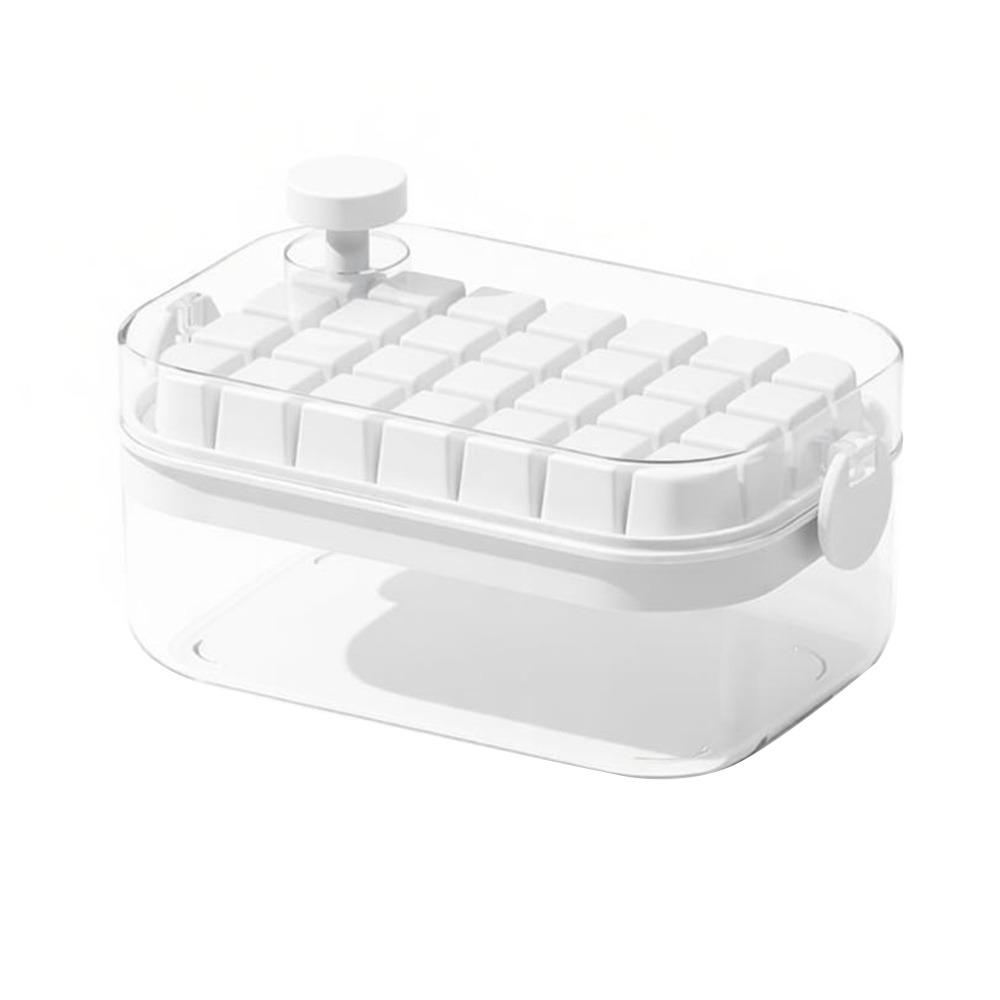 

New Sealed Silicone Ice Cube Mold Large Capacity Multi-compartment Household Ice Cube Maker Easy To Unmold Ice Making Tools белый