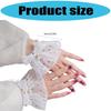 Elegant Lace Sleeves Wrist Cuffs with Artificial Pearls And Bowknot Decors For Daily Outfit Various Event Dressingup