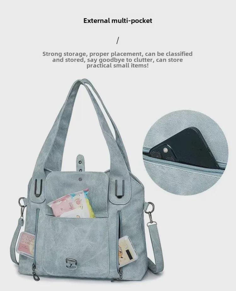 Women's Large Capacity Retro Shoulder Messenger Handbag