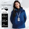 Custom Logo Waterproof Down Jacket - Thick Cotton Shell for Autumn/Winter Workwear