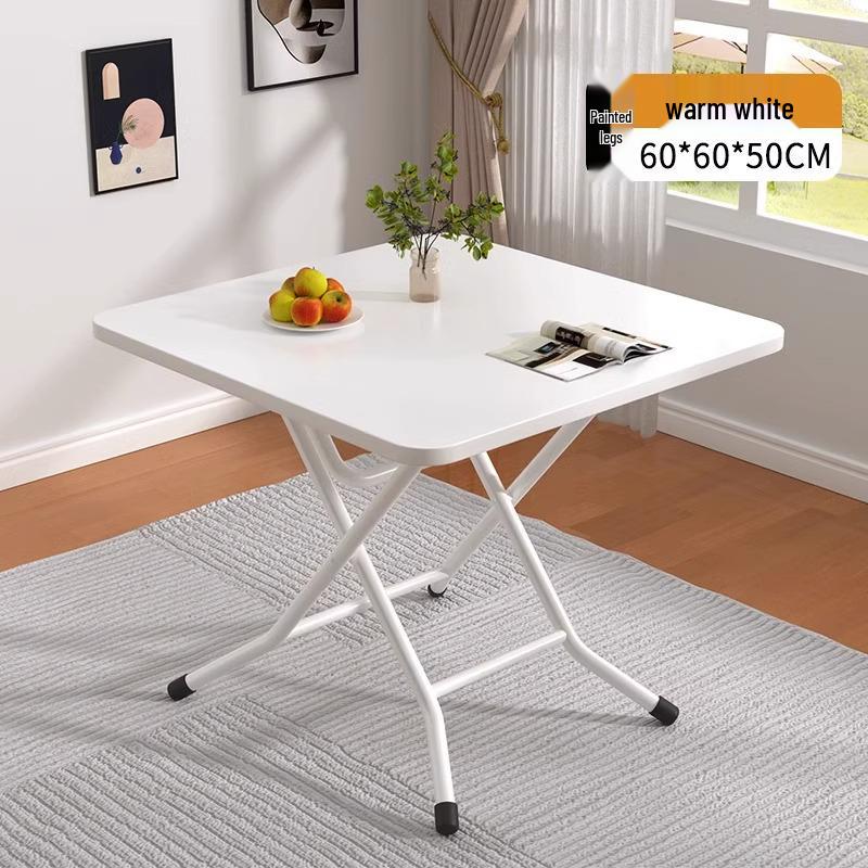 Compact Folding Dining Table for Small Spaces - Indoor/Outdoor Use, Square & Round Options Available