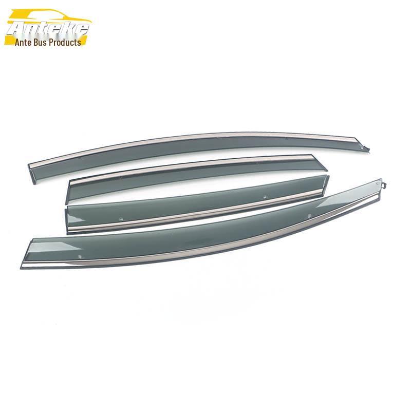 Stainless Steel Rain Deflector & Sunshade Decorative Sticker for 2010-2014 Yinglang XT Hatchback