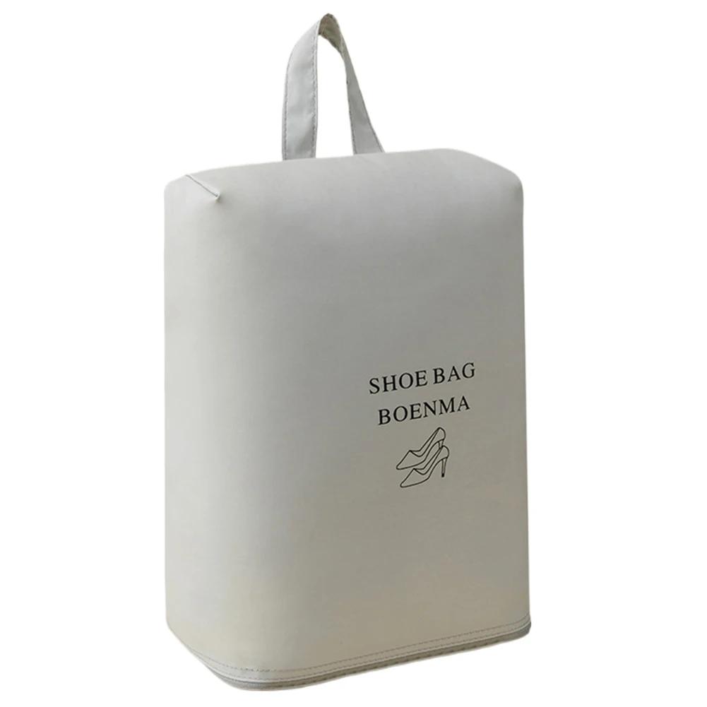 

Travel Shoe Bags Waterproof Portable Shoe Pouches Organizer Dust-Proof Portable Small Shoe Organizer for Travel Hiking сірий