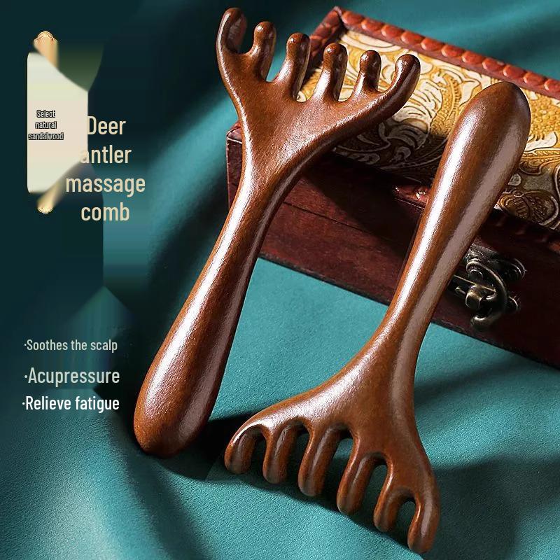 

Five-Claw Sandalwood Head Massage and Scalp Therapy Comb