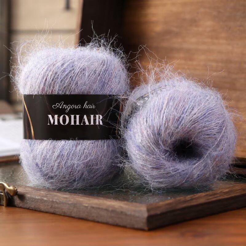 25g/Ball Soft Winter Hand Knitting Material DIY Alpaca Mare Fur Ball Warm Plush Chunky Mohair Yarn Scarf Luxury