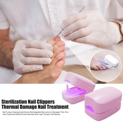 2 Stück Nagelpilzbehandlung Licht 910nm Infrarotlicht 460nm Blaulicht Zehennagel Fingernagel Pilzreinigung Onychomykose Entfernungsgerät LED-Therapie
