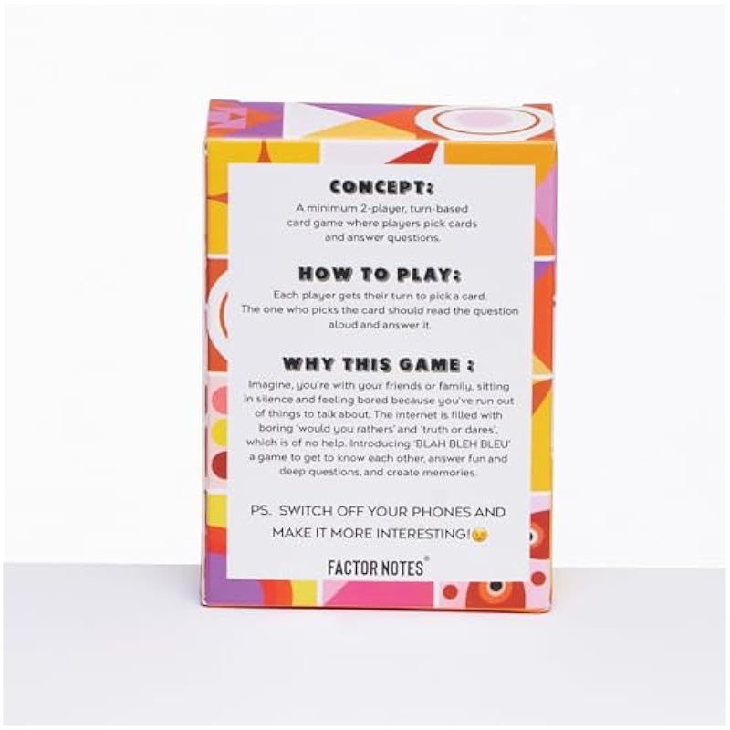 Factor Notes Conversational Cards: Blah Bleh Bleu